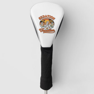 Sedation Vacation Retro Dental Humour Shirt Design Golf Head Cover
