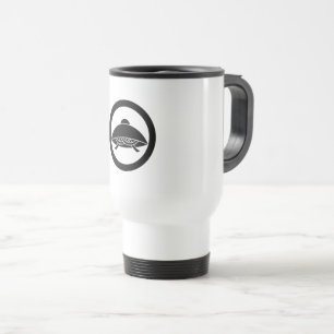 Sedge hat in circel travel mug