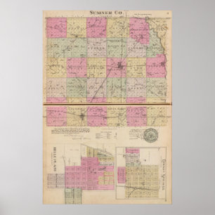Sedgwick County, Conway and Belle Plaine, Kansas Poster