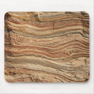 Sedimentary Earth Layers Texture Mouse Pad