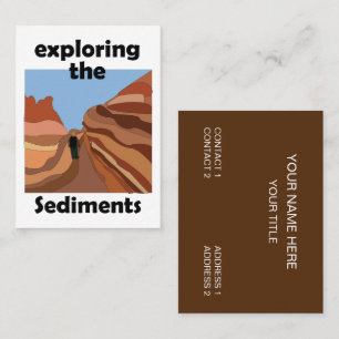 Sedimentary Rock Exploring Sediments Hiking Business Card