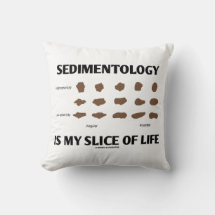 Sedimentology Is My Slice Of Life Rocks Geek Humou Cushion