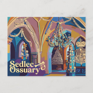 Sedlec Ossuary Czech Republic Postcard