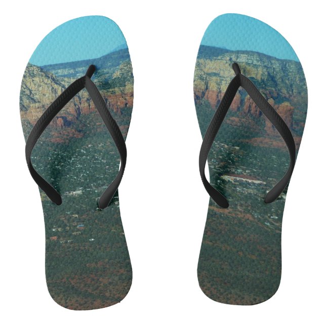 Sedona and Coffee Pot Rock from Above Jandals (Footbed)
