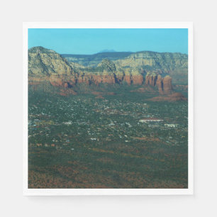 Sedona and Coffee Pot Rock from Above Napkin