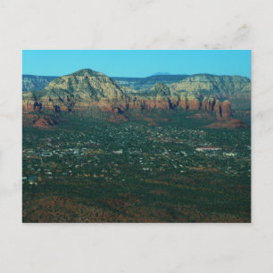 Sedona and Coffee Pot Rock from Above Postcard