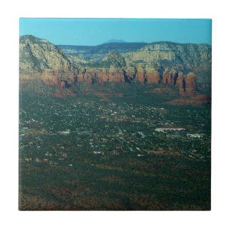 Sedona and Coffee Pot Rock from Above Tile