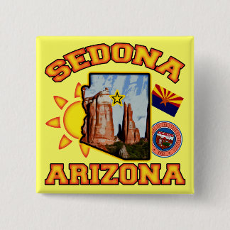 Sedona, Arizona 15 Cm Square Badge