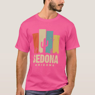 Sedona Arizona AZ Cactus Desert Mountains Souvenir T-Shirt