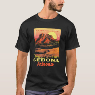 Sedona Arizona Cathedral Rock Vintage WPA Artistic T-Shirt