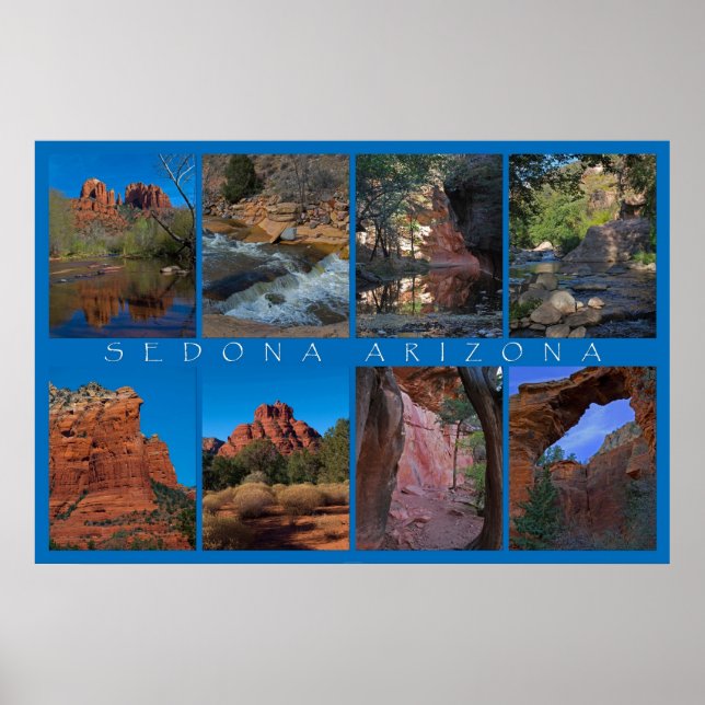 Sedona Arizona Collage Poster (Front)