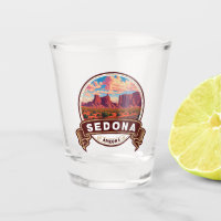 Sedona Arizona Colourful Travel Badge