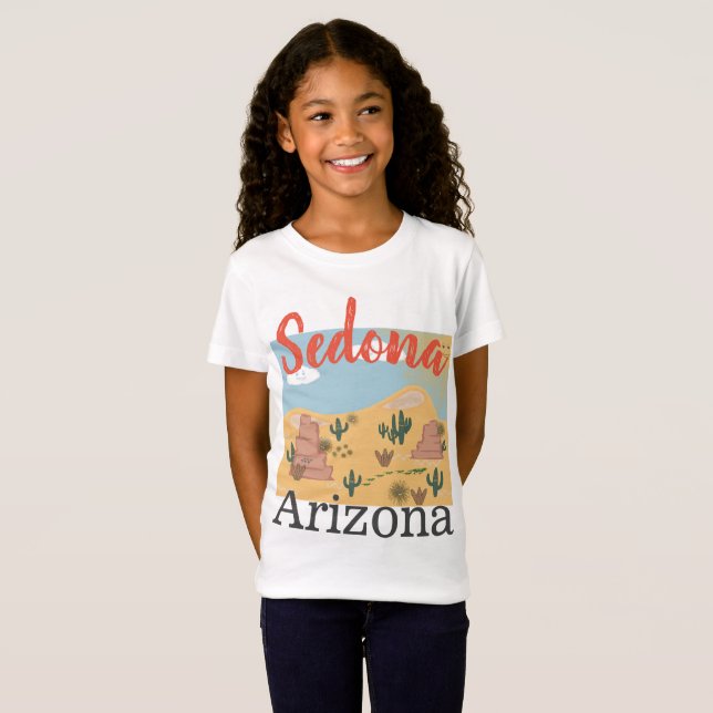 Sedona Arizona Desert, Girl's T-Shirt (Front Full)