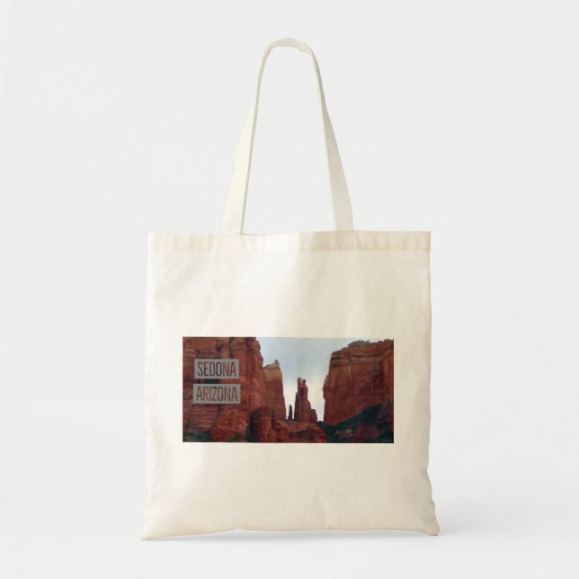 Sedona Arizona Mountains Travel Poster Tote Bag (Front)