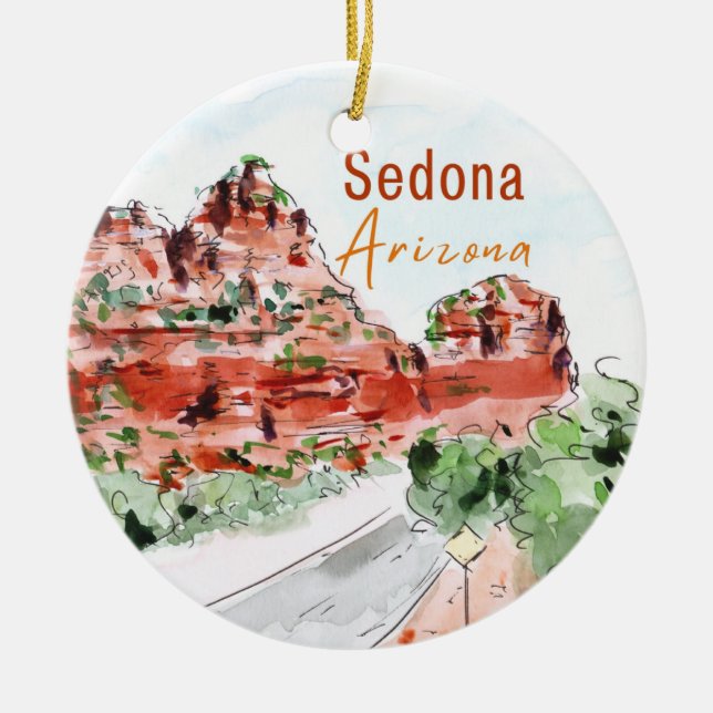 Sedona Arizona Ornament (Front)