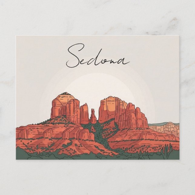 Sedona Arizona Postcard (Front)