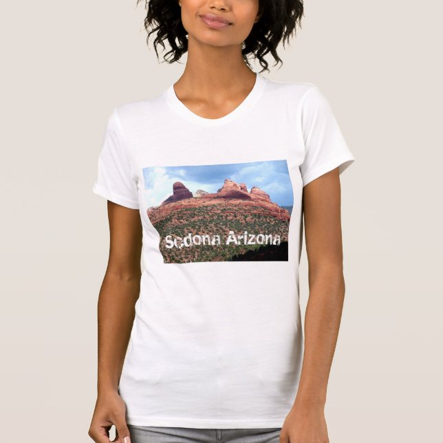 Sedona Arizona Red Cliffs Landmark Womens shirt (Front)