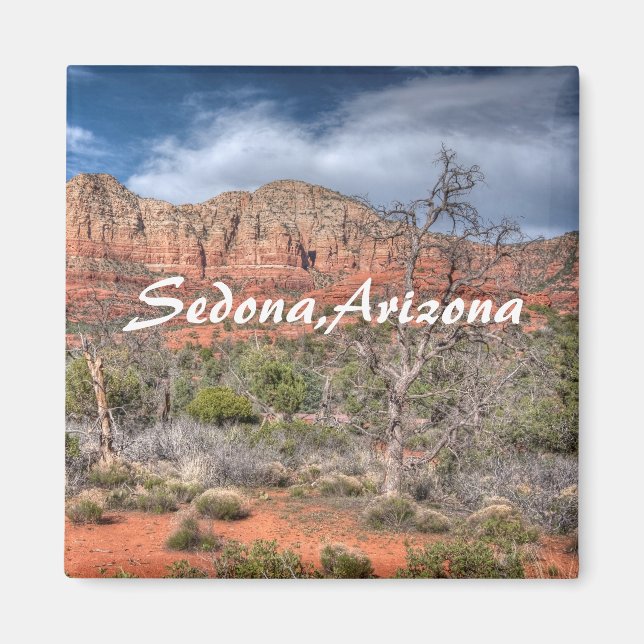 Sedona Arizona red rock landscape Magnet (Front)