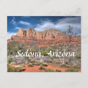 Sedona Arizona red rock landscape Postcard