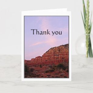 Sedona Arizona red rocks, thank you Card