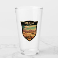 Sedona Arizona Retro Travel Art Badge