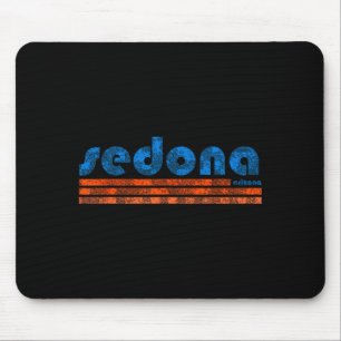 Sedona arizona retro vintage weathered hiking mouse pad