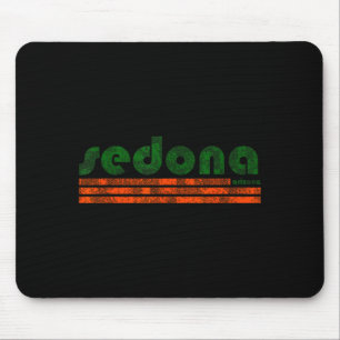 Sedona arizona retro vintage weathered hiking mouse pad