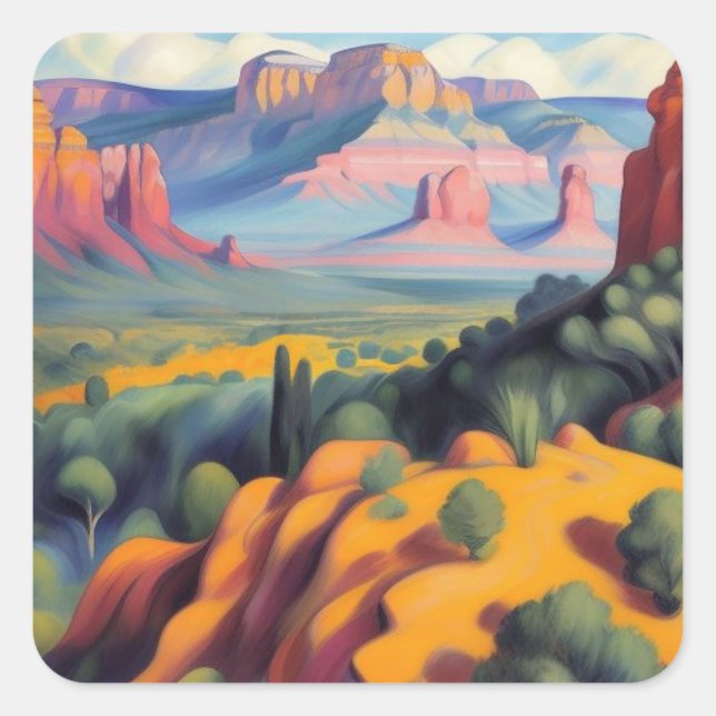 Sedona, Arizona Square Sticker (Front)