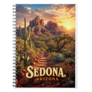 Sedona Arizona Sunset Red Rock Desert Travel Notebook
