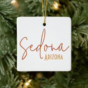 Sedona Arizona Travel Souvenir Gift Ceramic Ornament