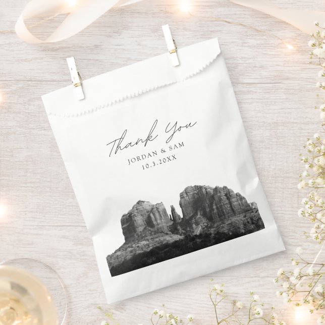 Sedona Arizona Wedding Favour Photo Thank You Bags (Clipped)