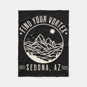 Sedona Arizona Wellness Vortex Spiritual Hiking Tr Fleece Blanket