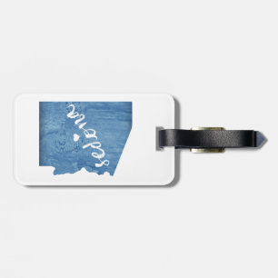 Sedona Arizona Wood Grain Luggage Tag