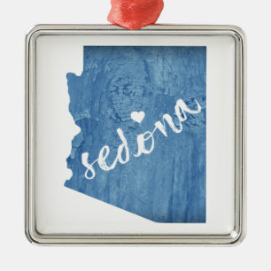 Sedona Arizona Wood Grain Metal Tree Decoration
