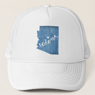 Sedona Arizona Wood Grain Trucker Hat