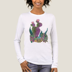 Sedona Cactus Flower Long Sleeve T shirt