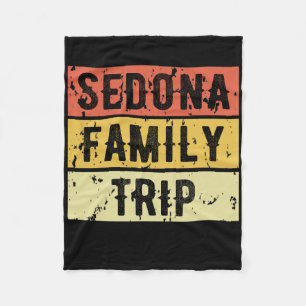 Sedona Family Trip 2021 Fun Matching Arizona Vacat Fleece Blanket