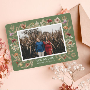 Sedona Garden Flat Save The Date Card
