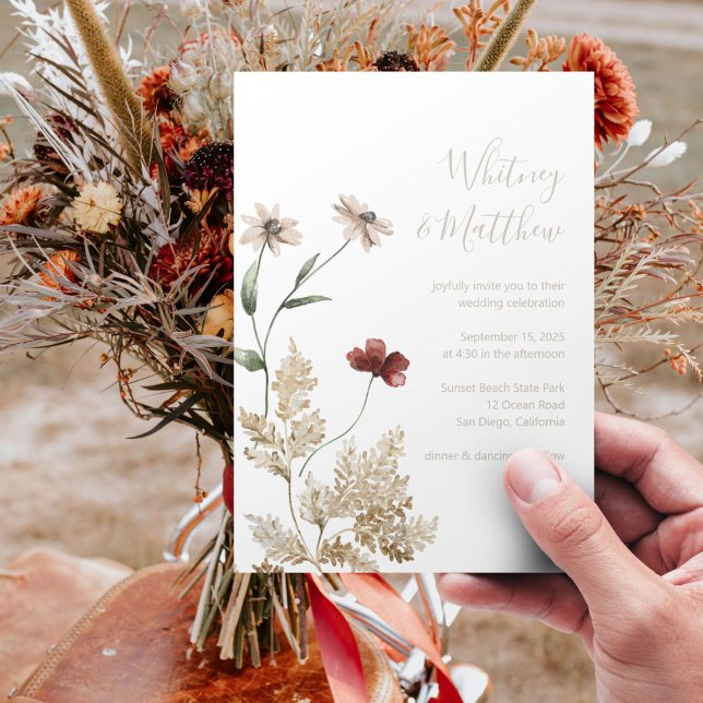 Sedona Garden Wedding Invitation (Creator Uploaded)