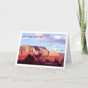 Sedona 'Greetings from Pat' Card