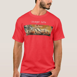Sedona Skyline Red Rock Lover Art  T-Shirt