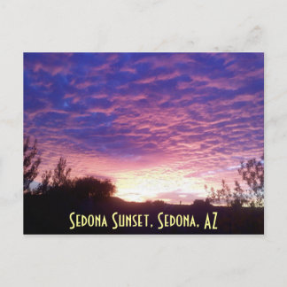 Sedona Sunset, Sedona, AZ Postcard