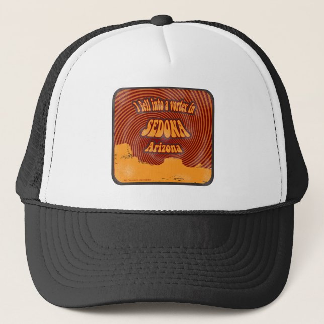 Sedona Vortex Funny Arizona Motto Design  Trucker Hat (Front)
