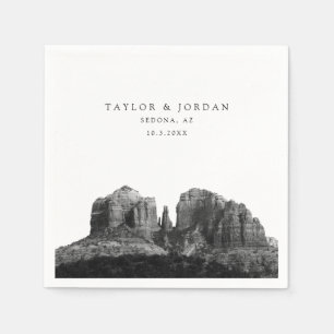Sedona Wedding Custom Photo Cocktail Napkins