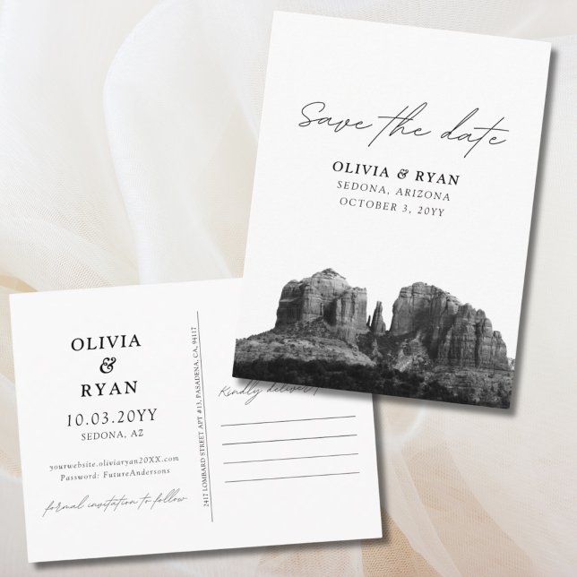 Sedona Wedding Save the Date Postcard  (Sedona Wedding Save the Date Postcard)