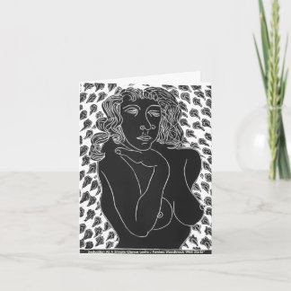 Seduction At A Simple Glance Folded Greeting Card