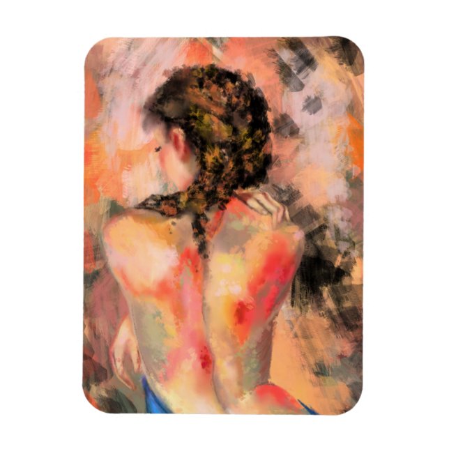 Seductive Lady Art Woman Body Magnet (Vertical)