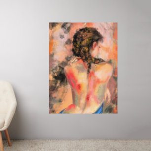 Seductive Lady Woman Body Wall Decal - Painting
