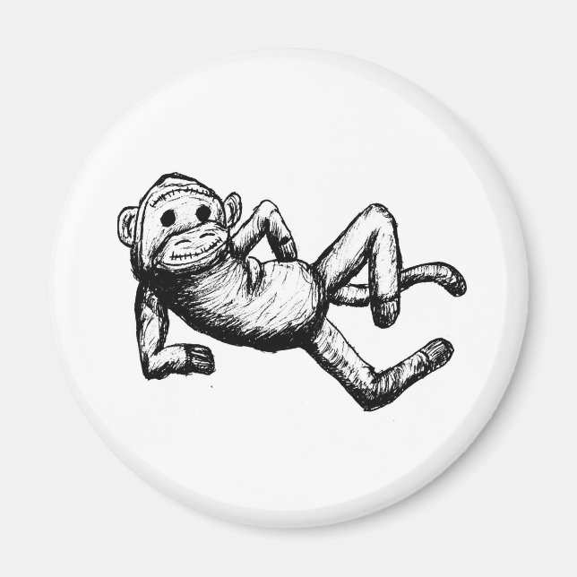 seductive sockmonkey magnet (Front)