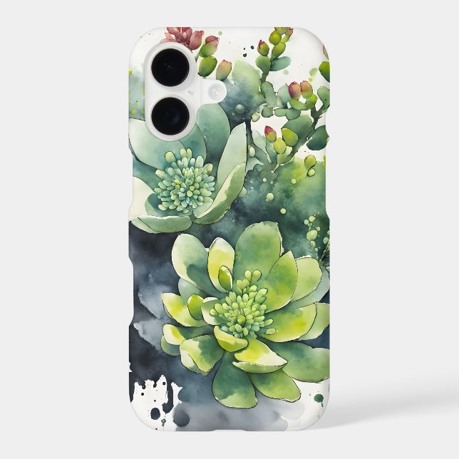 Sedum - Watercolor flowers Case-Mate iPhone Case (Back)